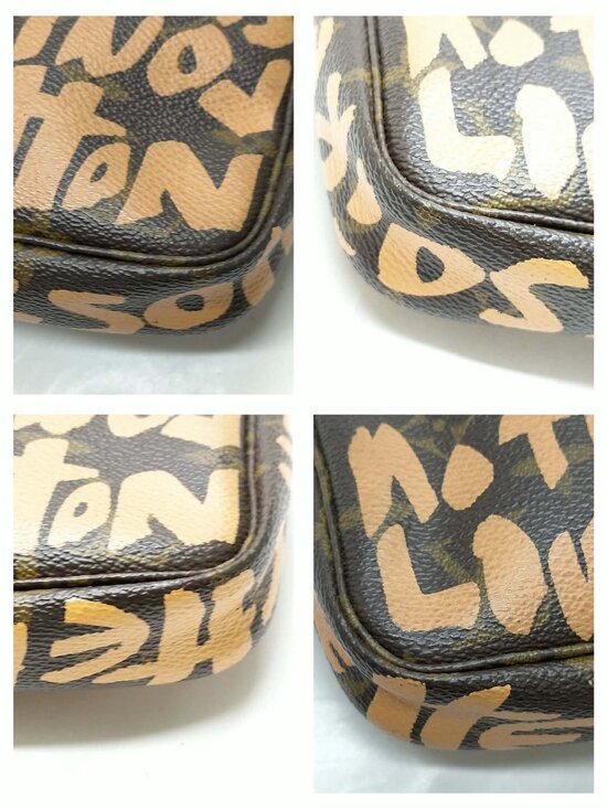 Authentic Louis Vuitton Graffiti Pochette Accessoires Monogram Bag - Picture 13 of 16